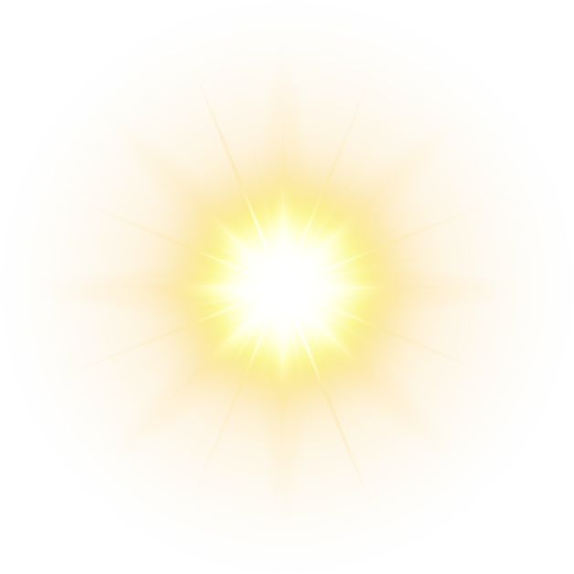 lens flare yellow light effect